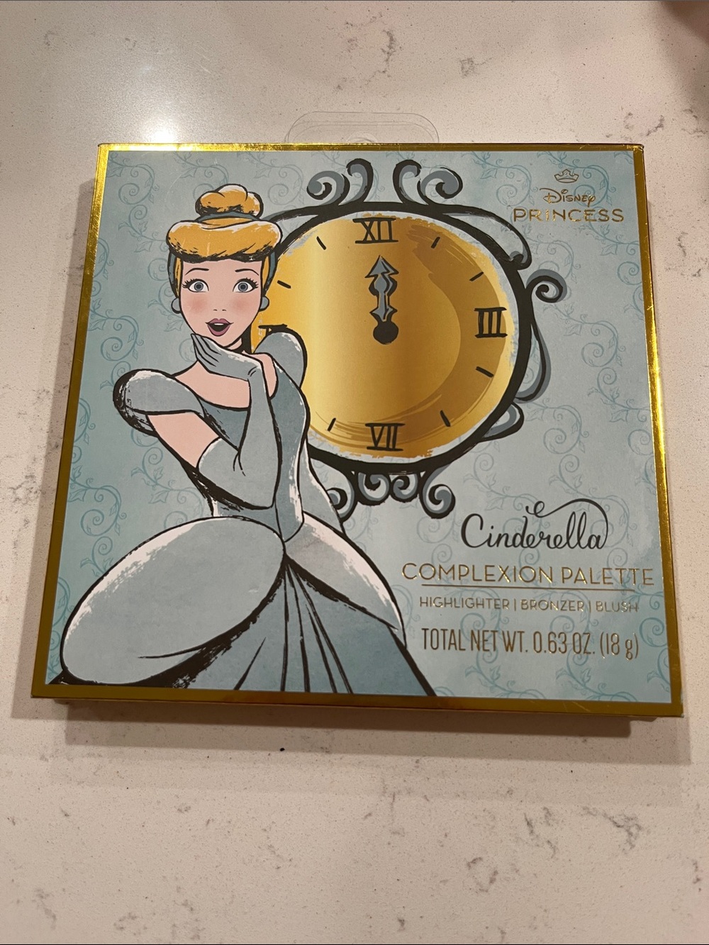 Disney Cinderella Wall Art in Blue and Gold